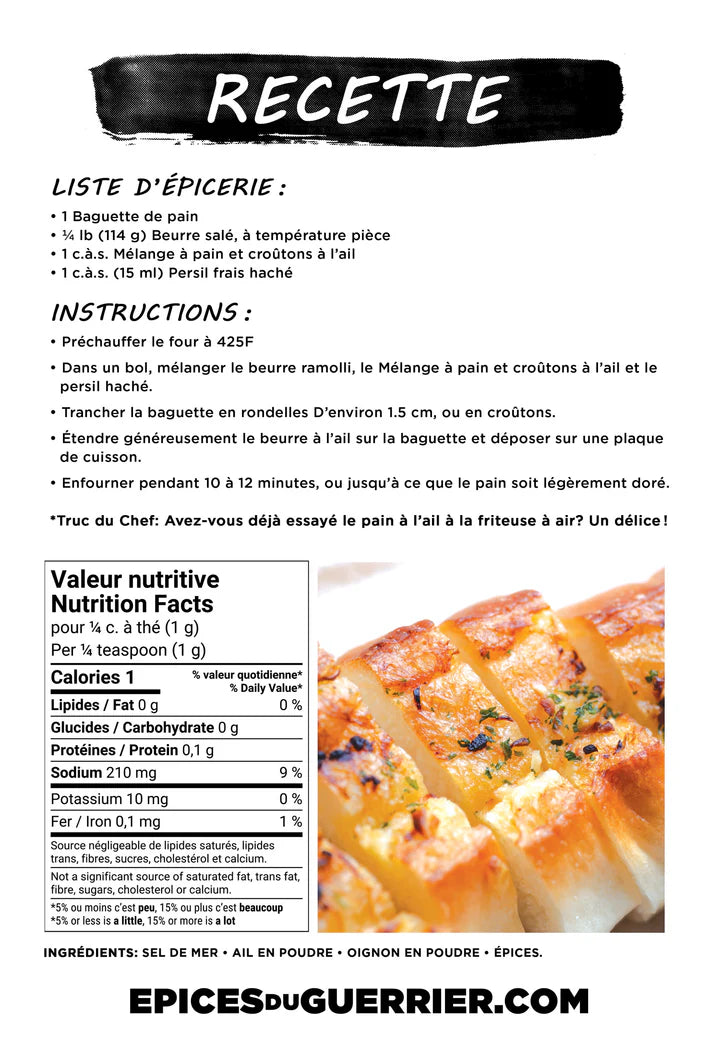 Mélange À Pain À L'ail 60 G