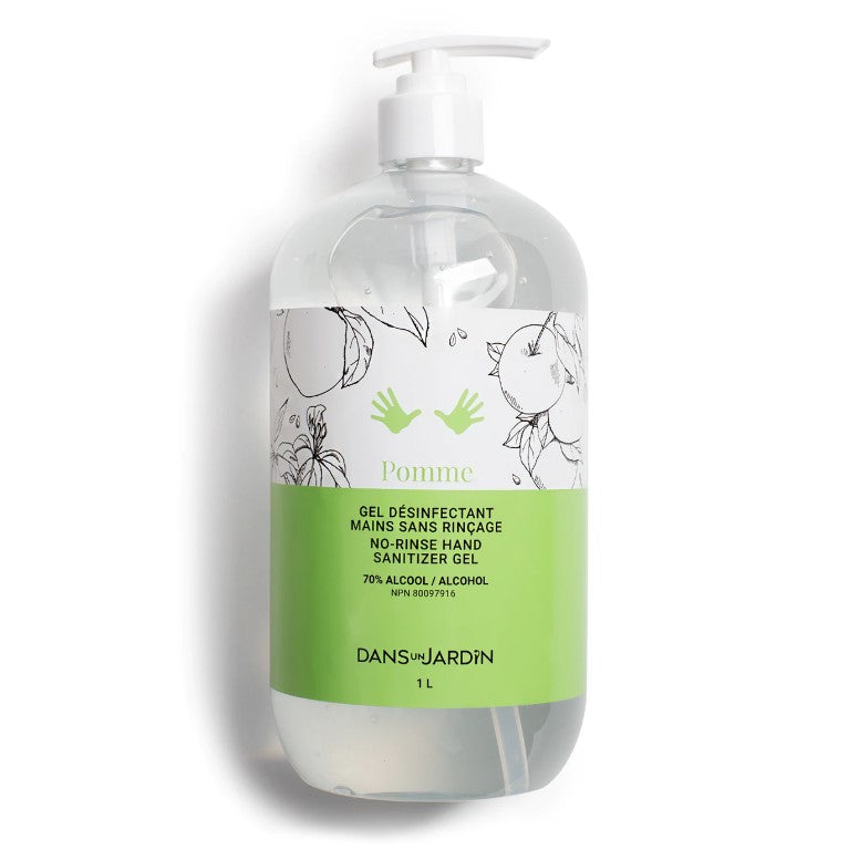 Gel Désinfectant Mains Pomme 1 L
