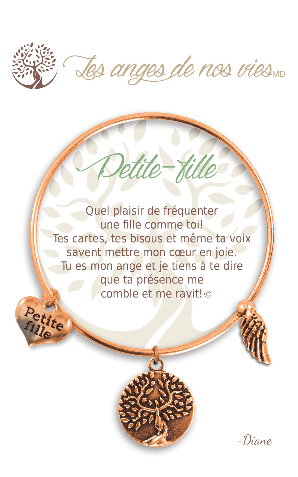 Bracelet De Charme - Petite-fille Cuivre