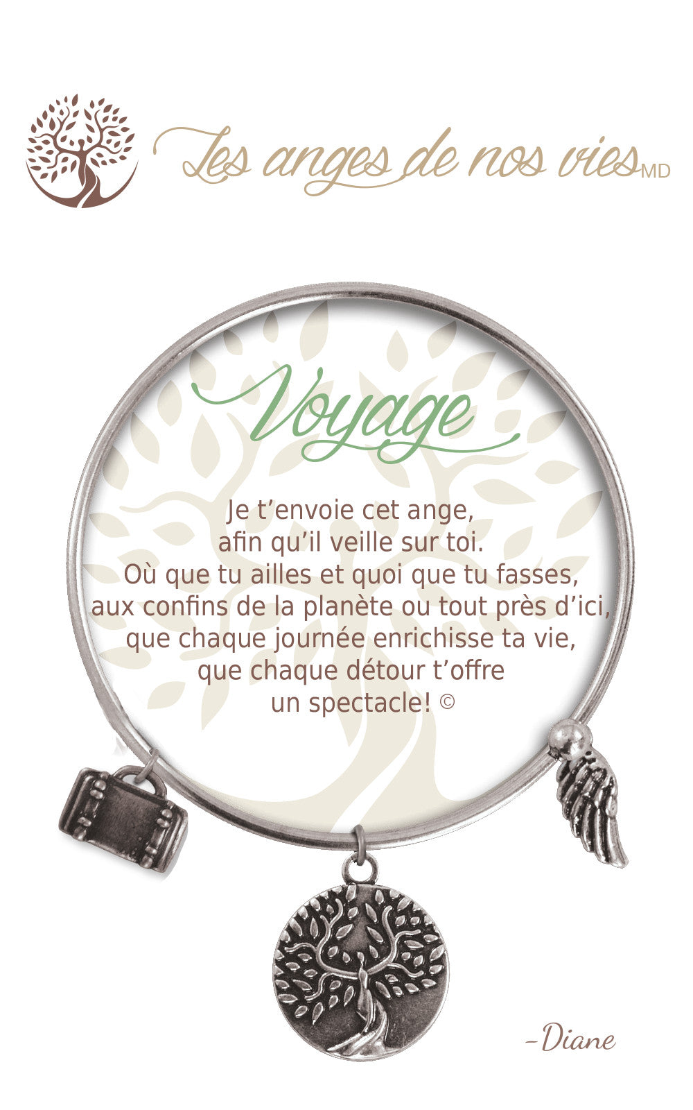 Bracelet De Charme - Voyage Argent