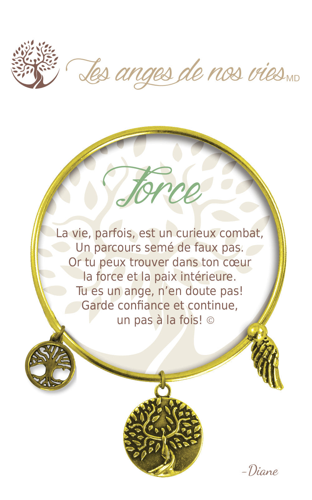 Bracelet De Charme - Force Or