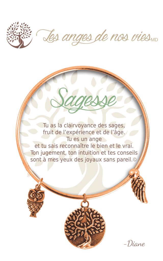 Bracelet De Charme - Sagesse Cuivre