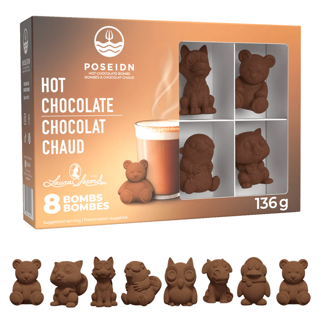 Coffret Variété De bombes à Chocolat Chaud 3D (pqt 8)