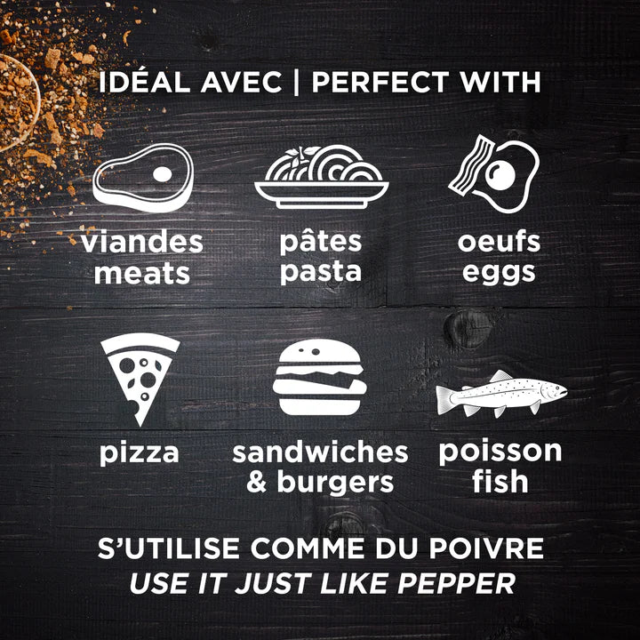 Mélange D'épices Poivre Au Bacon 80 G