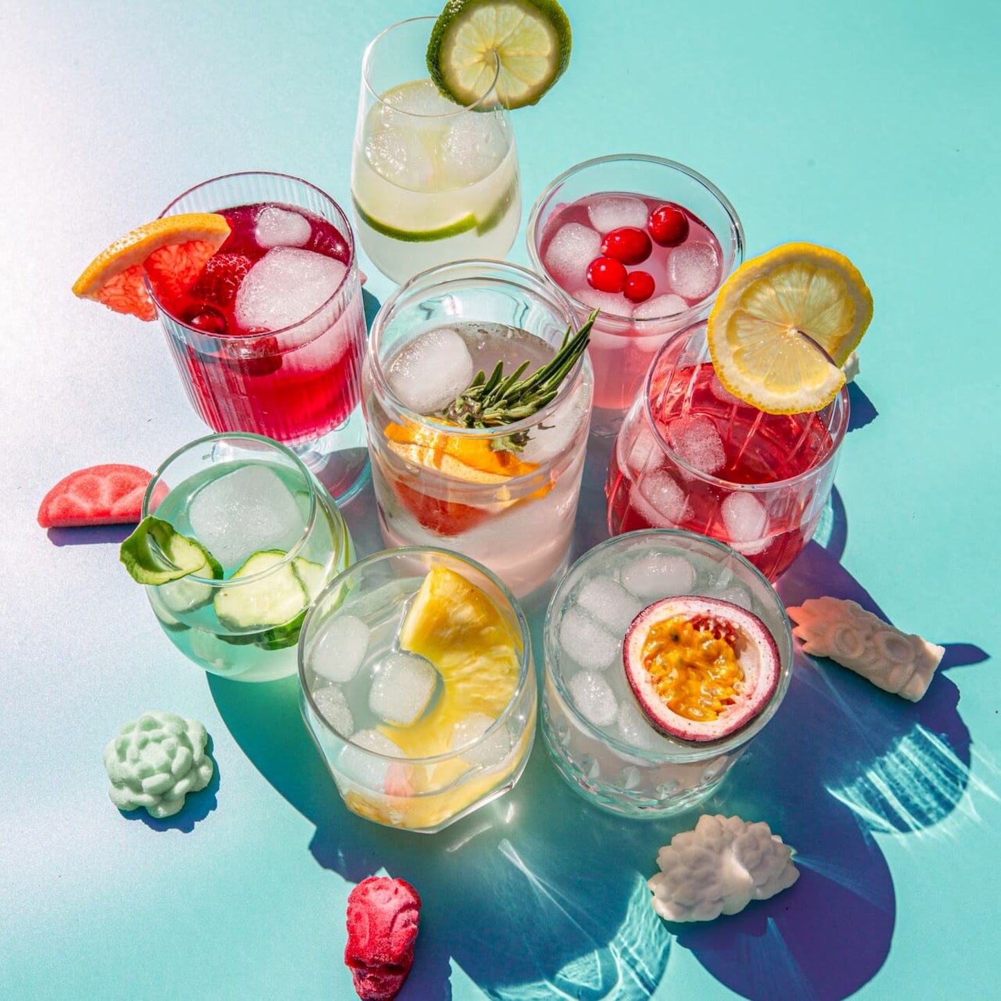 Coffret variété de Bombes à Cocktail 3D Gin Tonic (pqt 8)