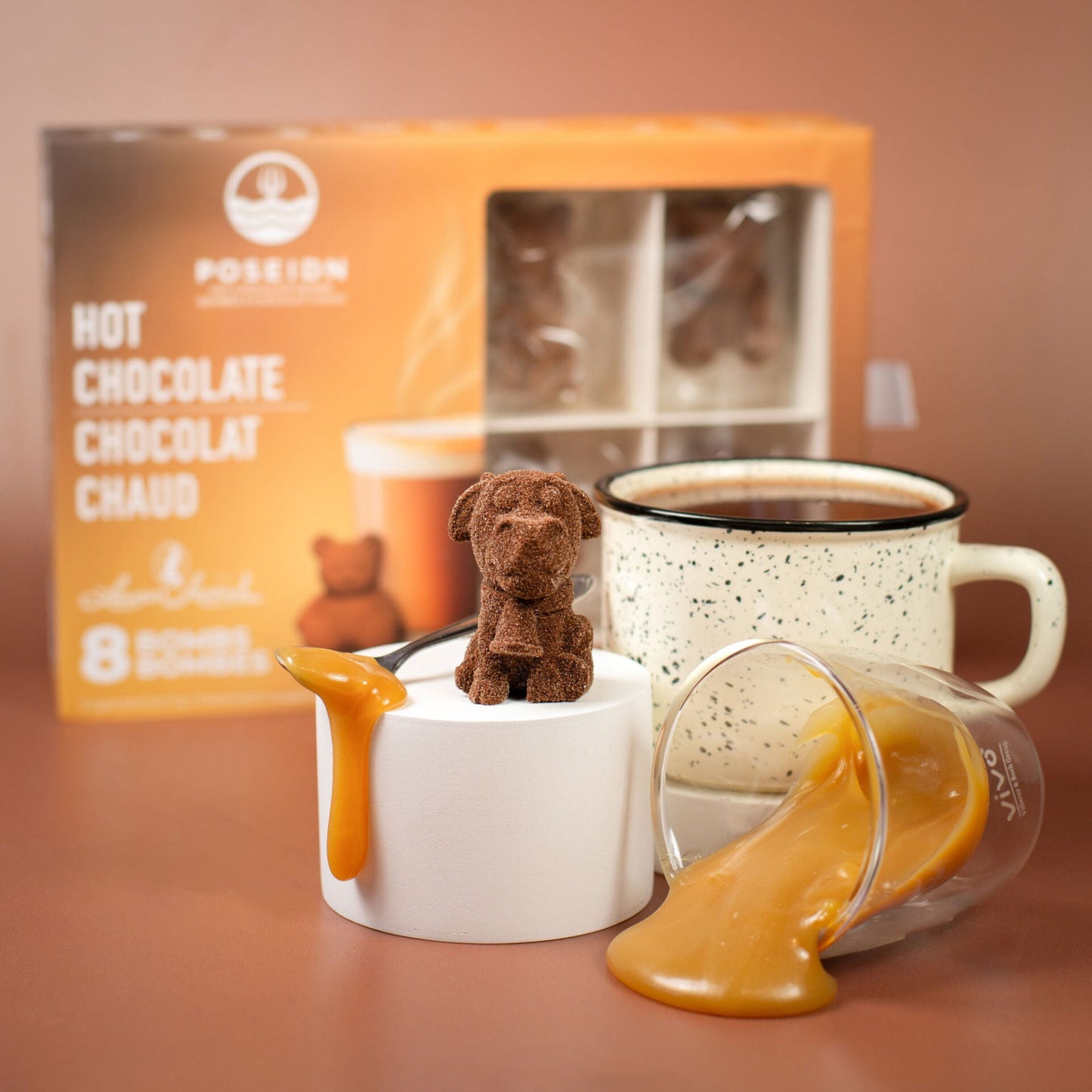 Bombes Chocolat Chaud Dulce De Leche (pqt 6)