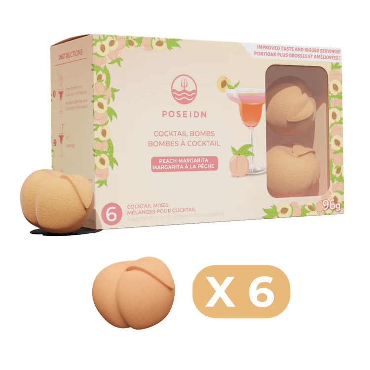 Bombes à Cocktails 3d Margarita À La Pêche (pqt 6)