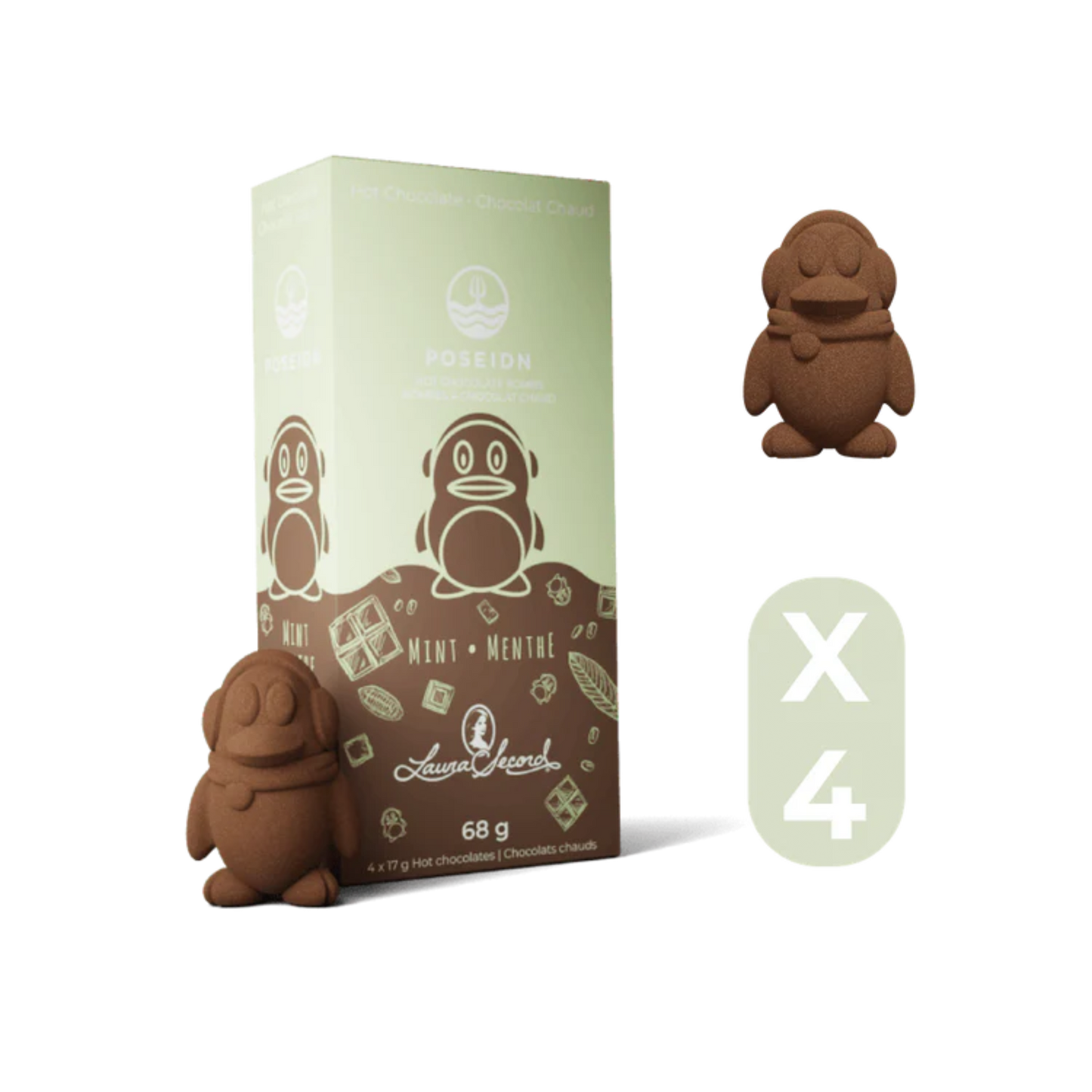 Bombes À Chocolat Chaud à la Menthe (pqt 4)