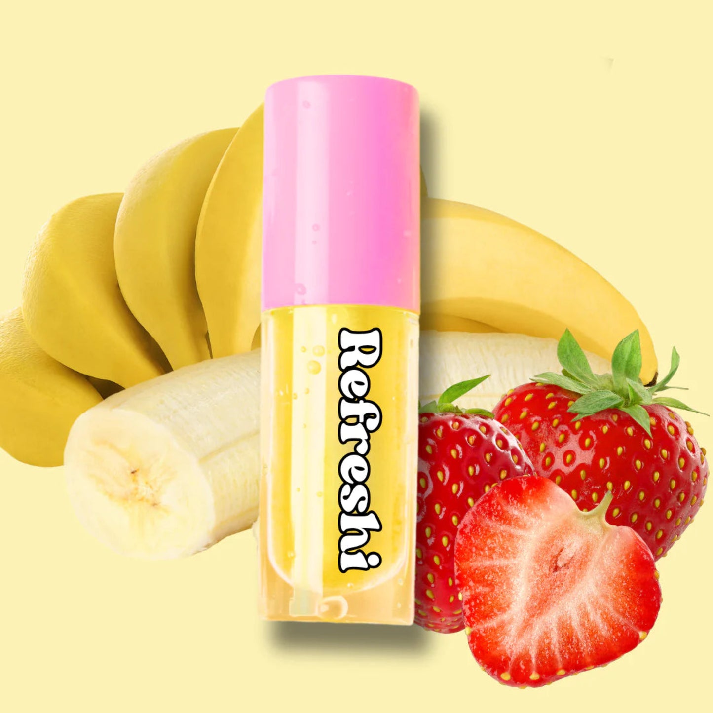Huile À Lèvres Hydratante Fraise Banane 10ml