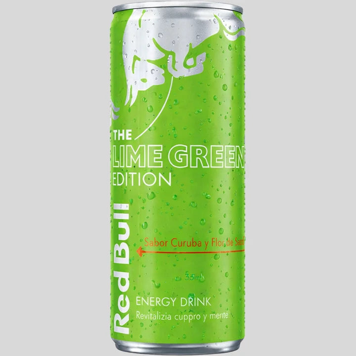 Red Bull Lime Green Edition -Curuba et Fleur de Sureau
