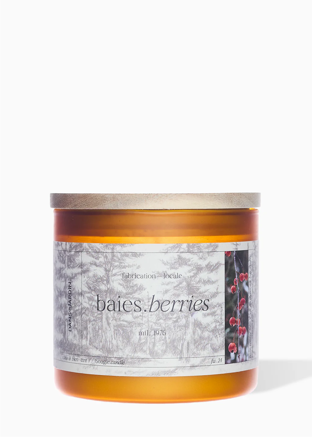 Bougie 3 Mèches Baies D'hiver 360 G