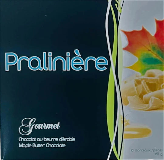Boite De Chocolat Noir Au Beurre D'érable 9 Mcx 90 G