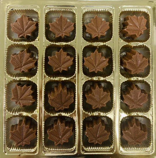 Boite De Chocolat Au Lait Beurre D'érable 16 Mcx 160 G