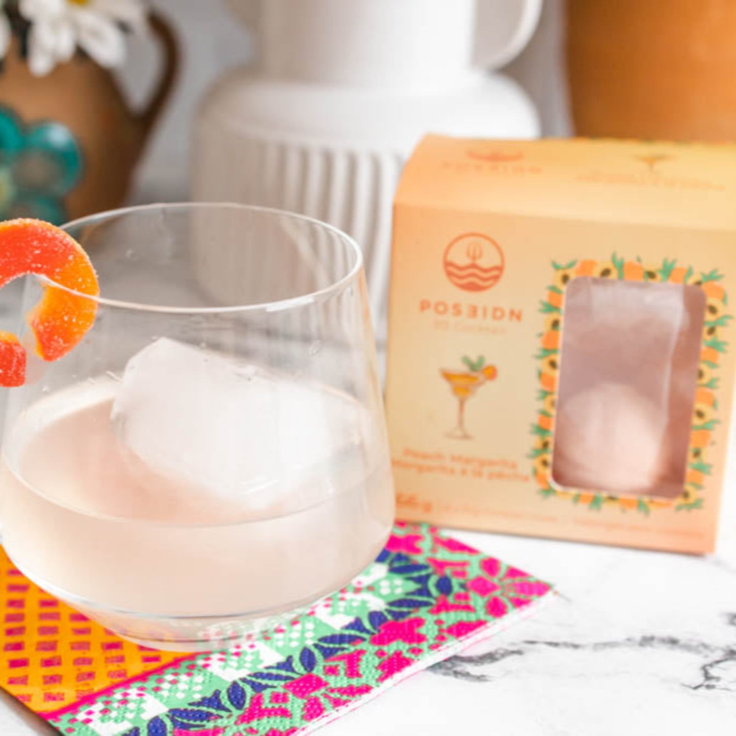 Bombes à Cocktails 3d Margarita À La Pêche (pqt 6)
