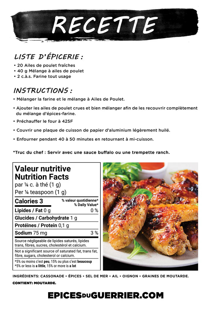 Mélange A  Ailes De Poulet 60 G