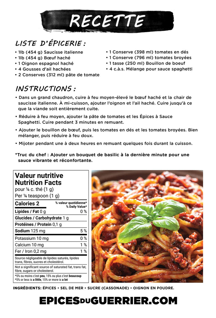 Mélange Pour Sauce À Spaguetti 60 G