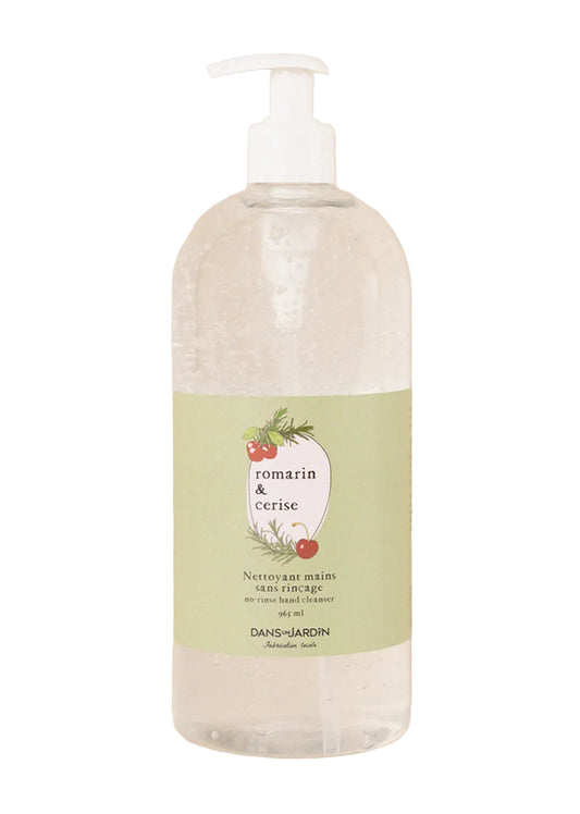 Gel desinfectant pour les mains Romarin et Cerise 965 ml
