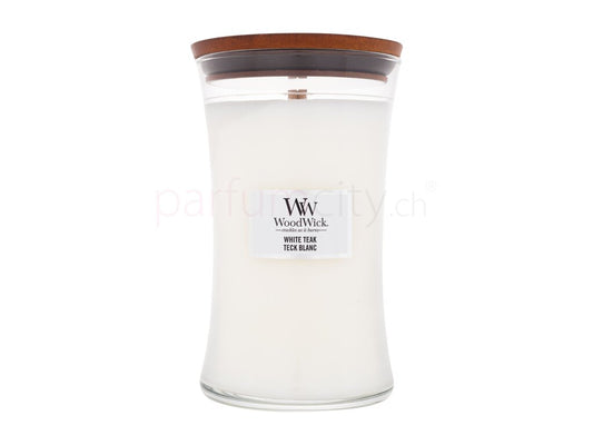 Bougie Large White Teak 610 G