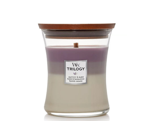 Bougie Trilogie Moyenne Amethyst Sky 275 G