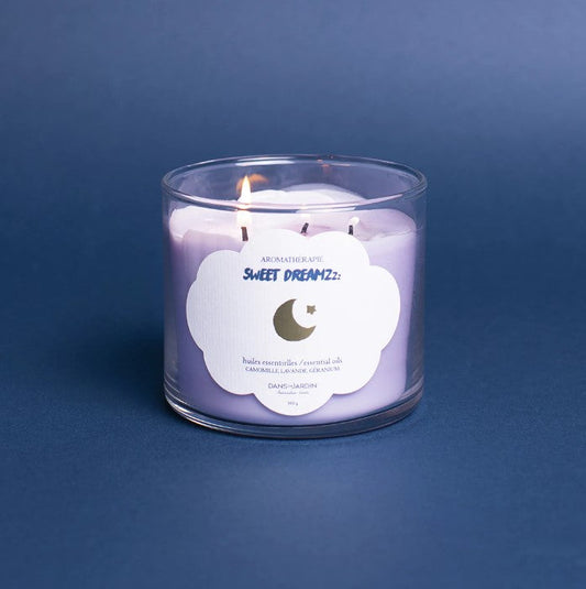 Bougie parfumée  3 Mèches Bonne Nuit 360 G