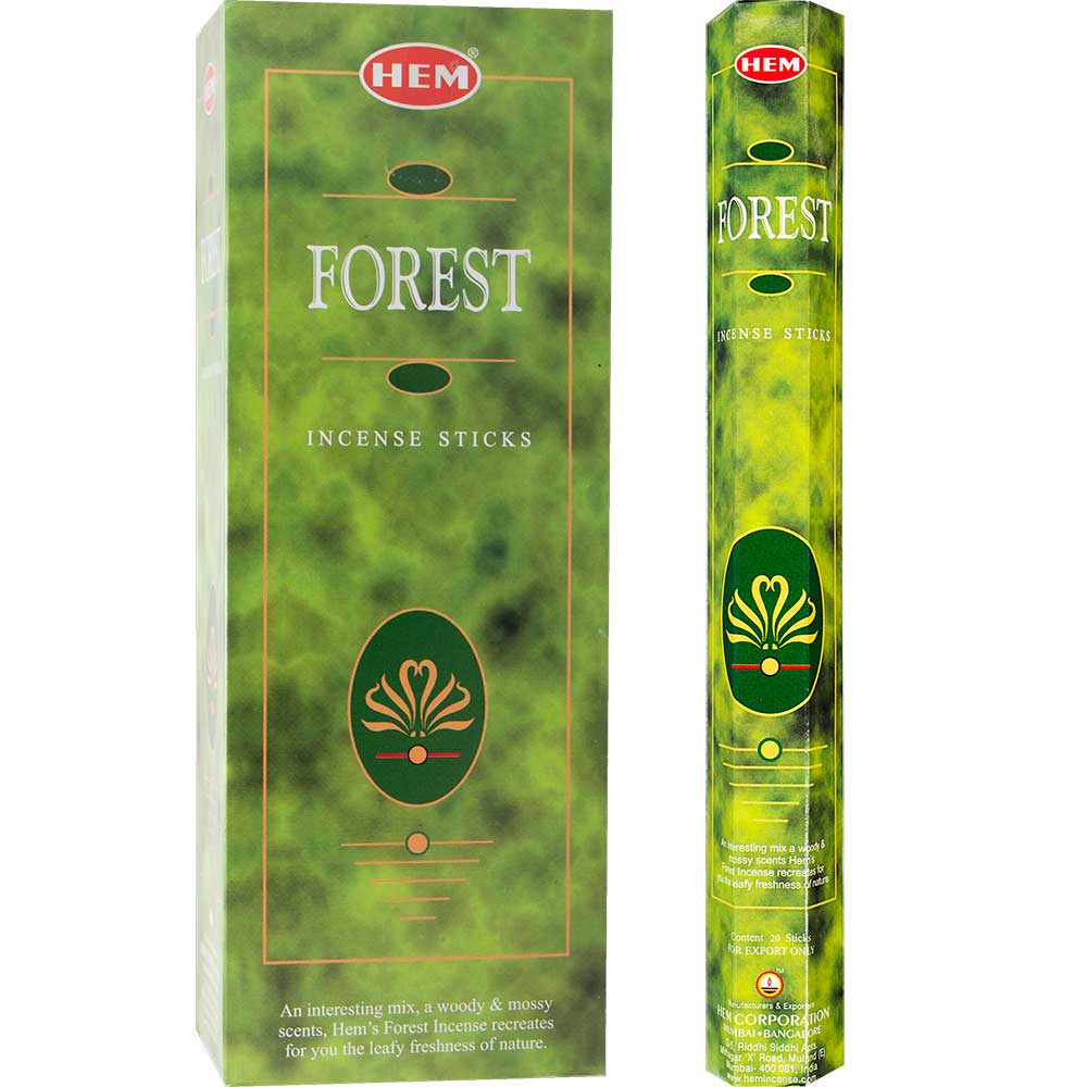 Encens Hem Hexagonal Forêt (20 Bâtons)
