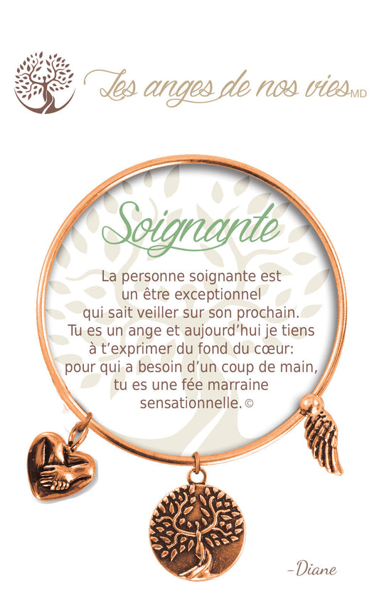 Bracelet De Charme - Soignante Cuivre