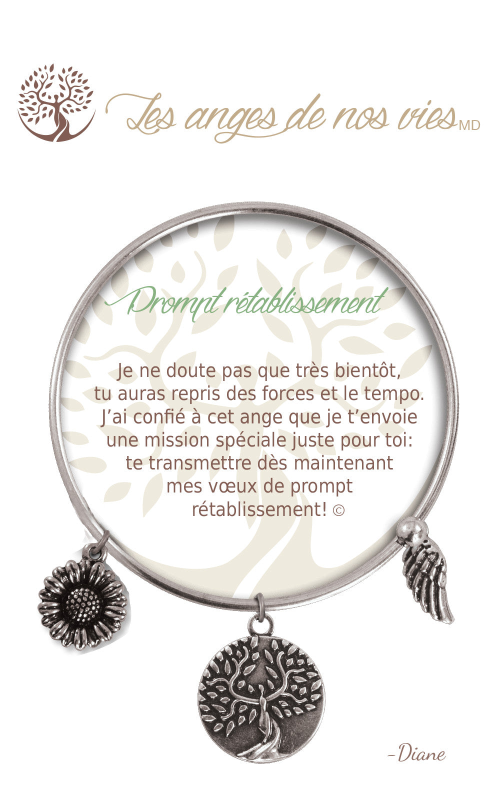 Bracelet De Charme - Prompt Rétablissement Argent