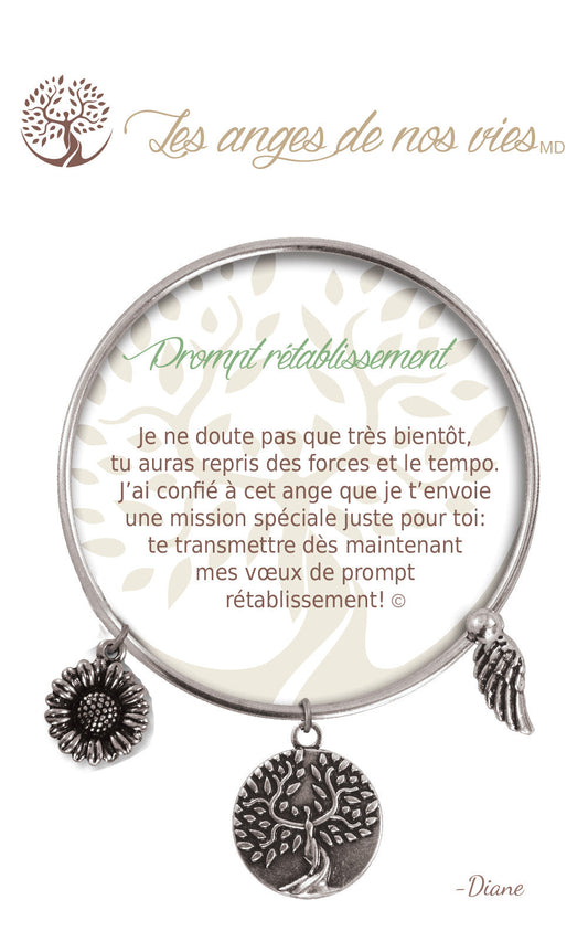 Bracelet De Charme - Prompt Rétablissement Argent