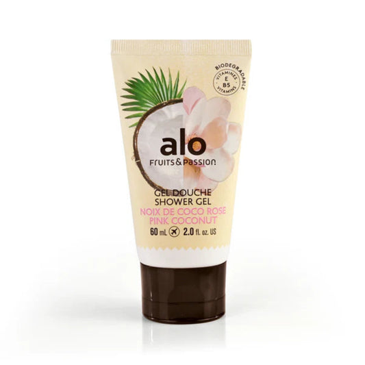Gel douche 60ml Alo Noix de coco rose