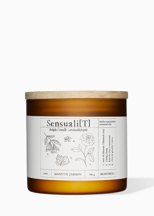 Bougie parfumée 3 Mèches Sensualité 360 Gr