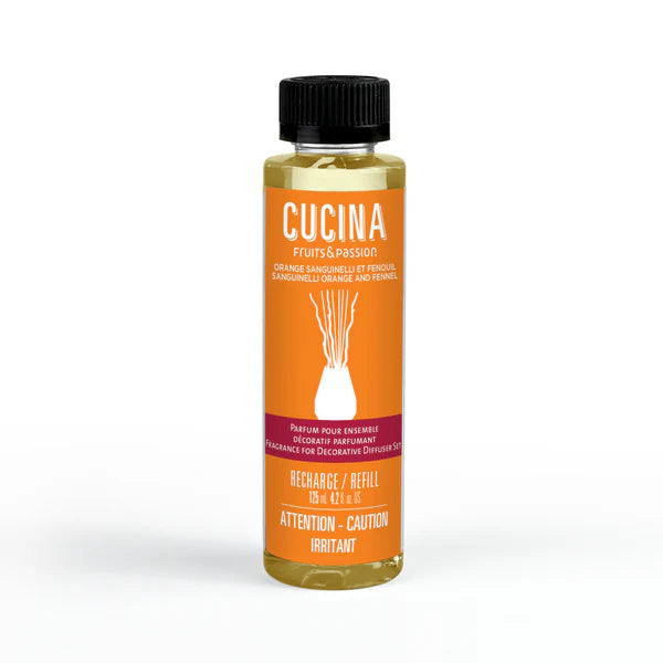 Parfum pour ensemble décoratif Bamboo Cucina Orange Fenouil 125ml