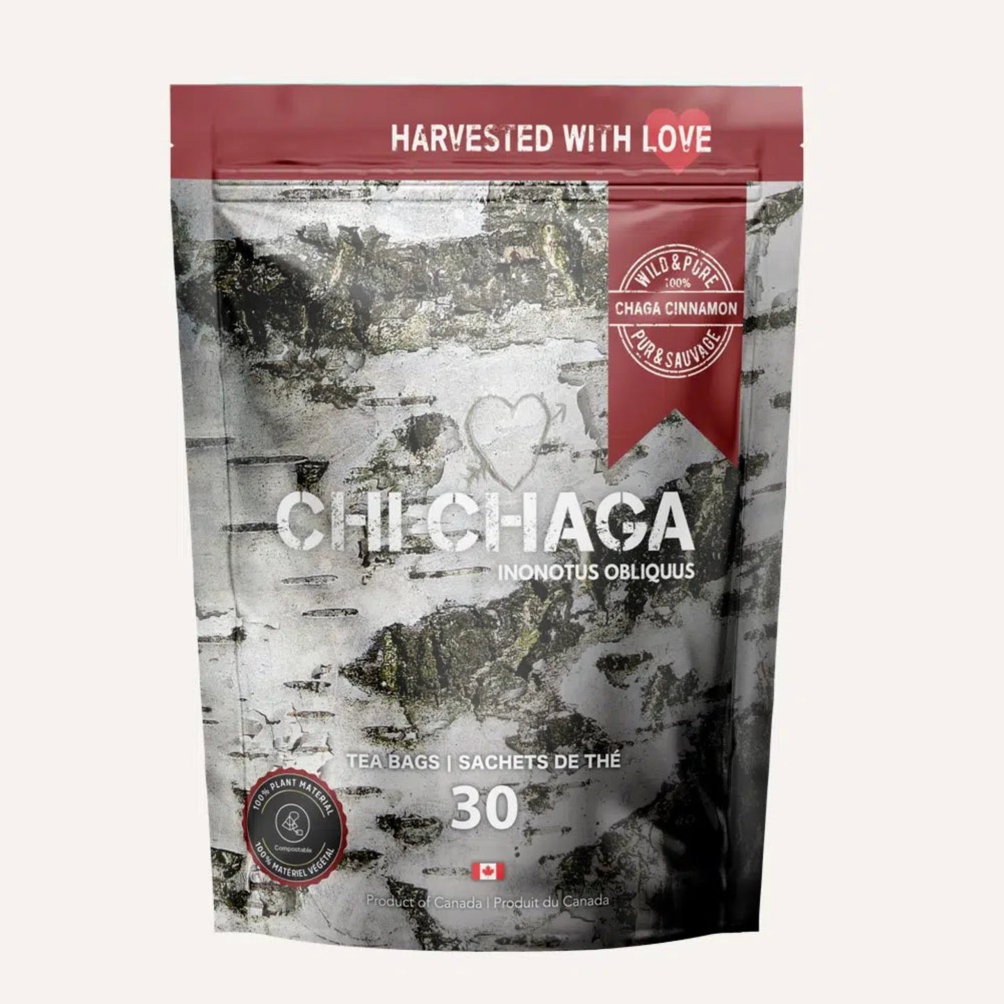 Sachets De Thé Chaga Cannelle  (30 Pcs)
