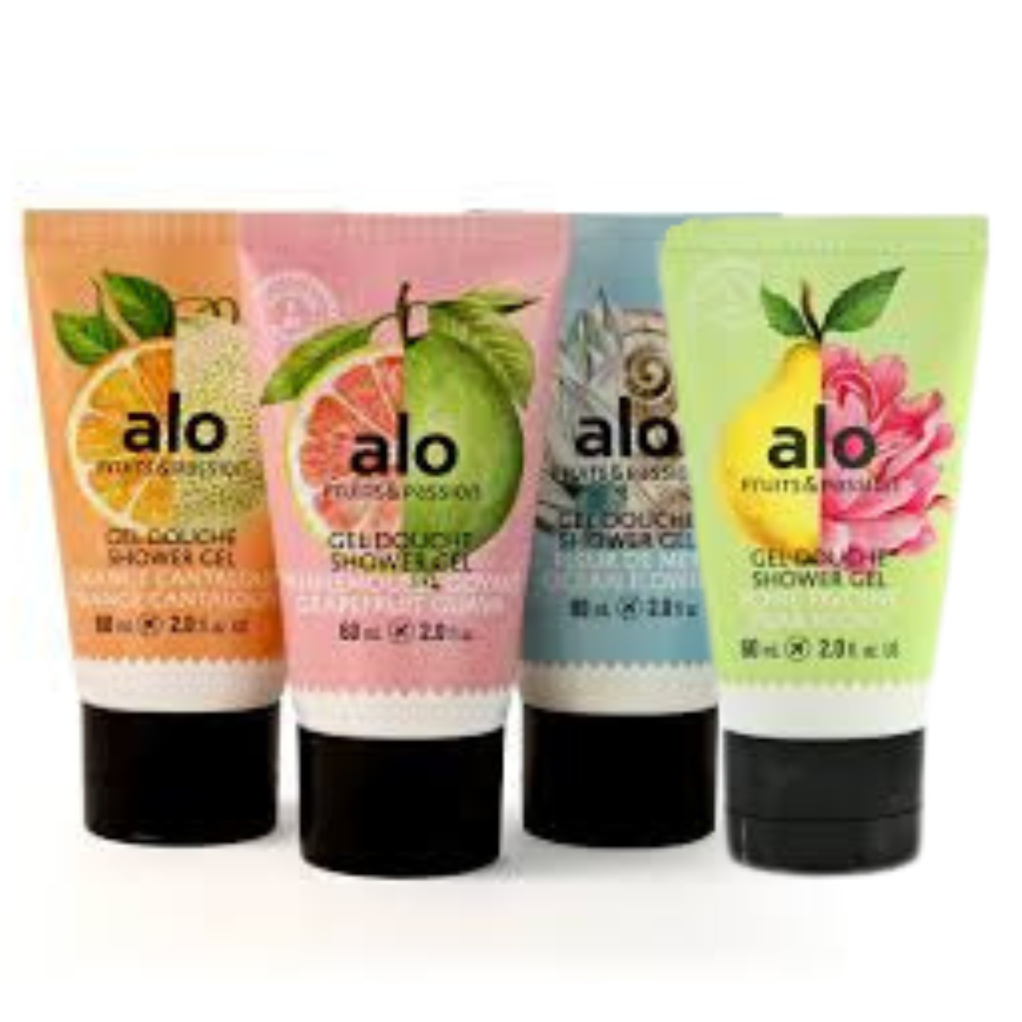 Gel douche 60ml Alo Noix de coco rose