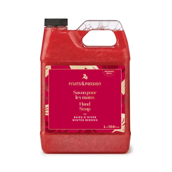 Savon à mains baies d`hiver 1 litre recharge