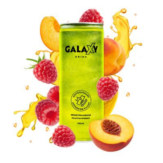 Boisson Galaxy Drink- Pêche framboise 330 ml