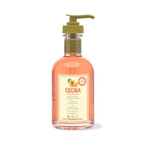 Savon main à l`huile d`olive Cucina  Pêche Mandarine 200ml