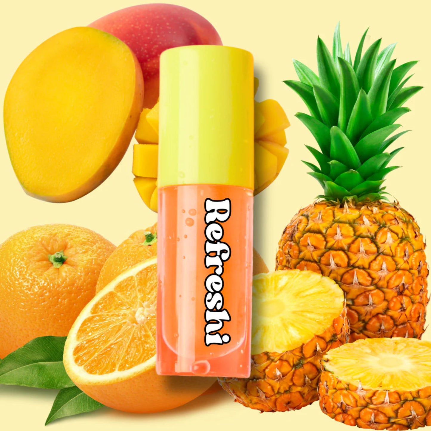 Huile À Lèvres Hydratante Orange Mangue Ananas 10ml