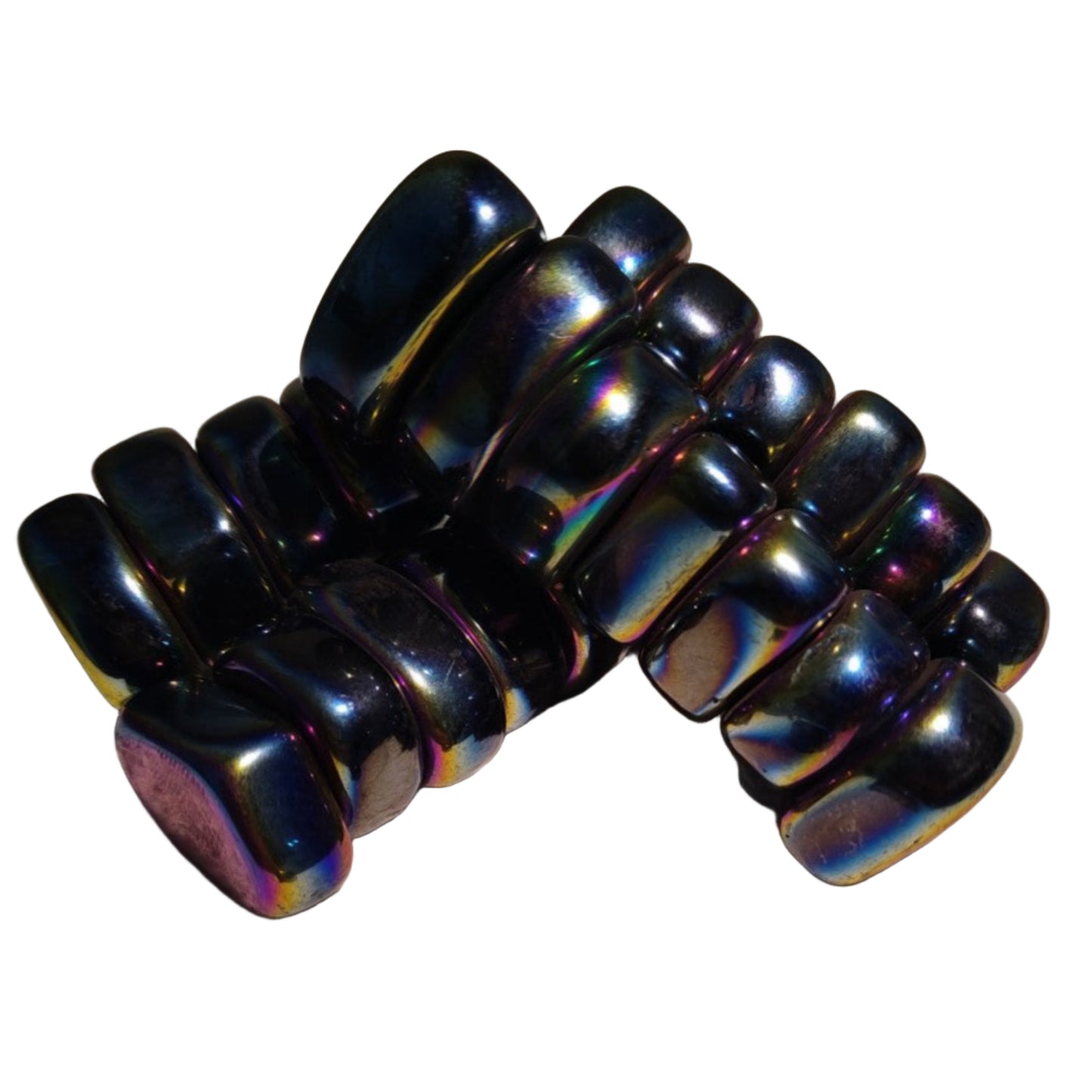 Pierre Barattée Hématite Arc-en-ciel Magnétique