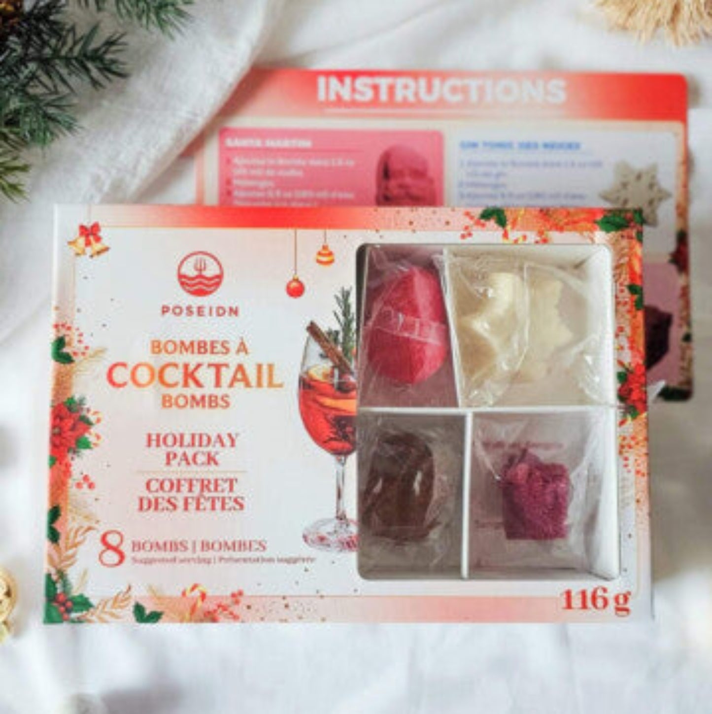 Coffret Bombes à Cocktail 3D pour les  Fêtes