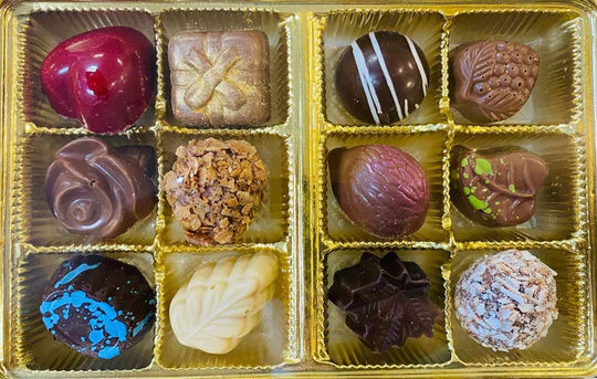 Boîte Noel De Chocolats Fins 12 Morceaux