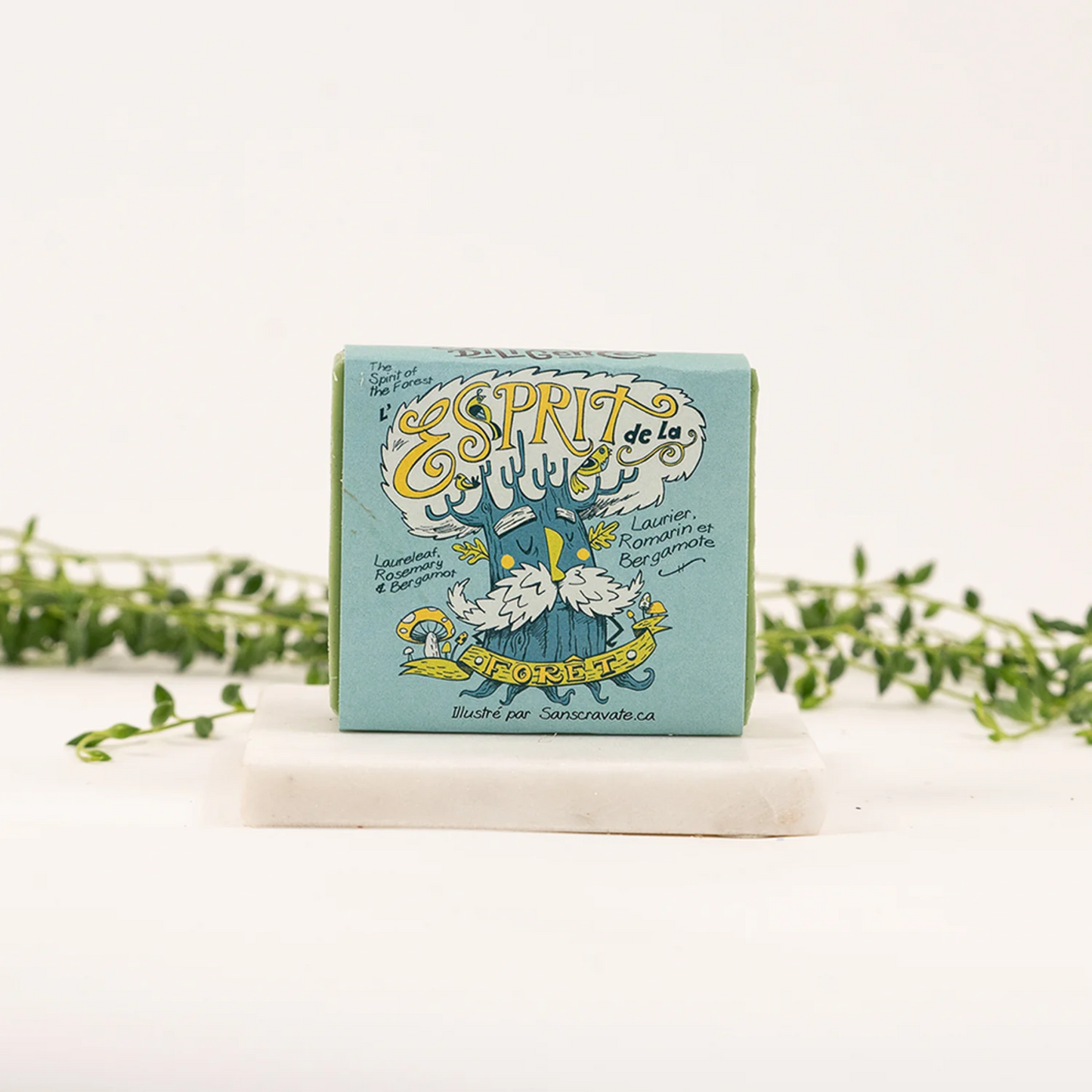 Savon l'Esprit de la Forêt - Laurier Romarin Bergamote 100g