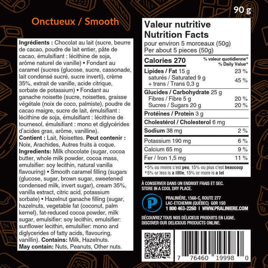 Boite De Chocolat Au Caramel 16 Mcx 160 G