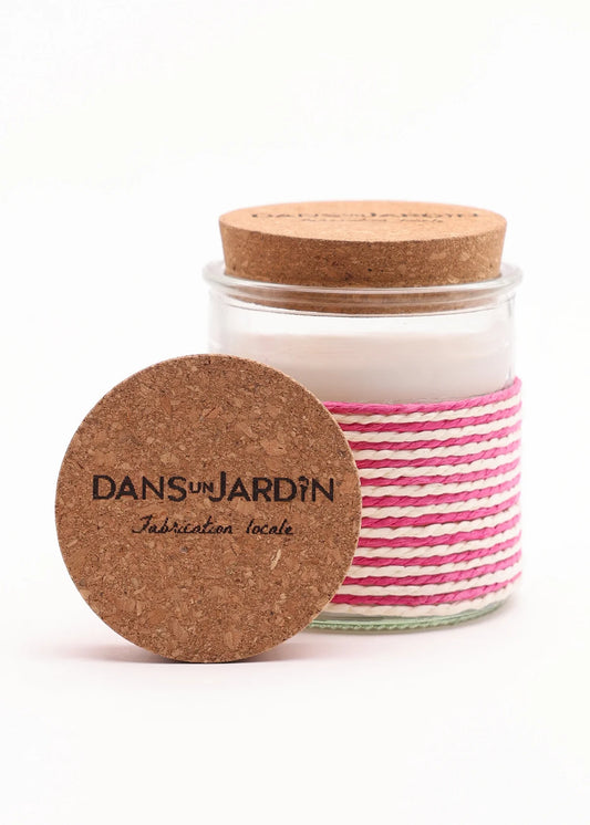 Bougie d`ambiance parfumée lychee et rose 175g