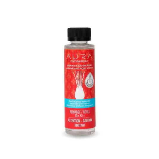 Parfum pour ensemble décoratif Bamboo Aura Jasmin et eau de rose 125 ml