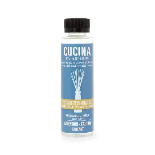 Parfum pour ensemble décoratif Bamboo Cucina Sel Et Citron D'amalfi 125ml