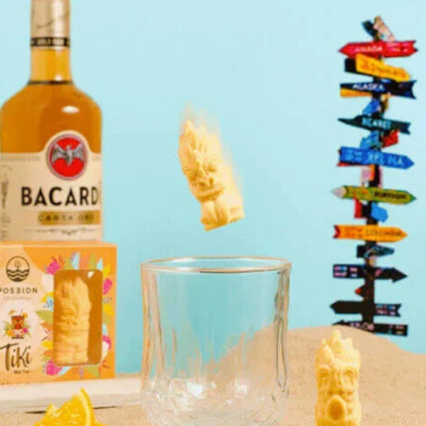 Bombes à cocktails 3D Tiki Mai Tai (pqt 6)