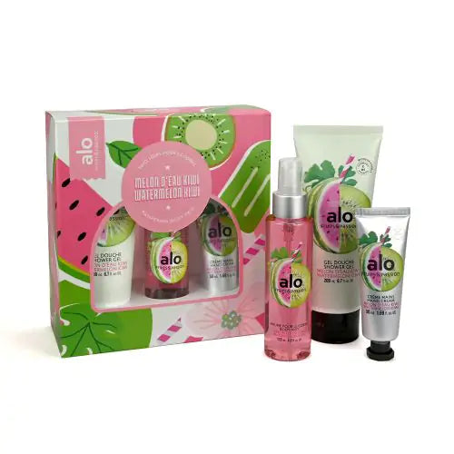 Trio soin pour le corps Alo Melon d`eau Kiwi