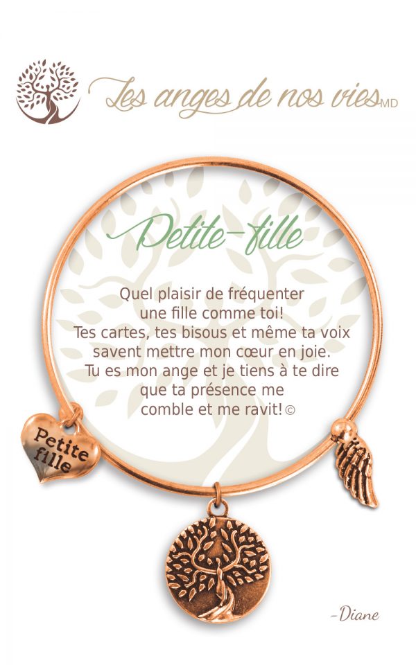 [Clock It To Ya] Bracelet De Charme Petite-fille Cuivre