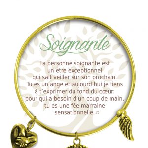[Clock It To Ya] Bracelet De Charme Soignante Or