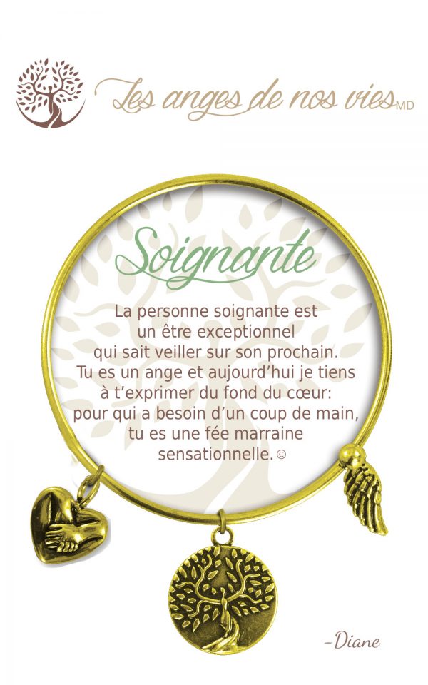 [Clock It To Ya] Bracelet De Charme Soignante Or